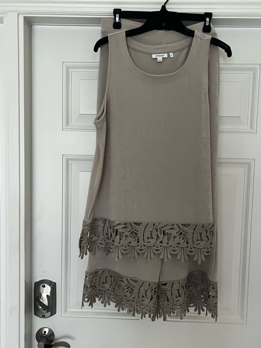 Chico's travelers Light Champagne Shell Top and bottom - Picture 16 of 16